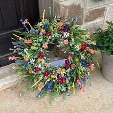 Spring Summer Wreath Green