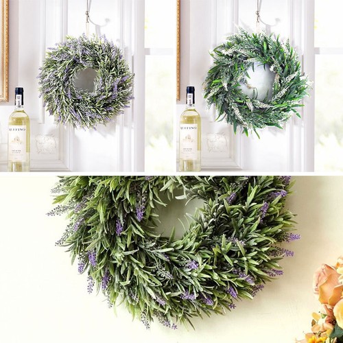 Artificial lavender wreath - artificial,