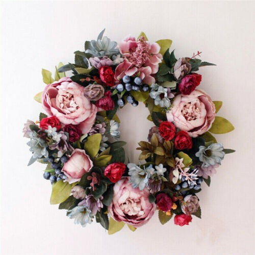 Peony wreath artificial spring - artificial,
