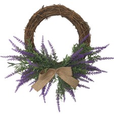 Lavender Wreath Front Door