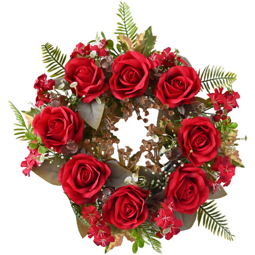 Vintage floral wreath 35cm - floral,