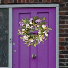 Lavender Wreath Front Door