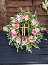 Artificial Door Wreath with