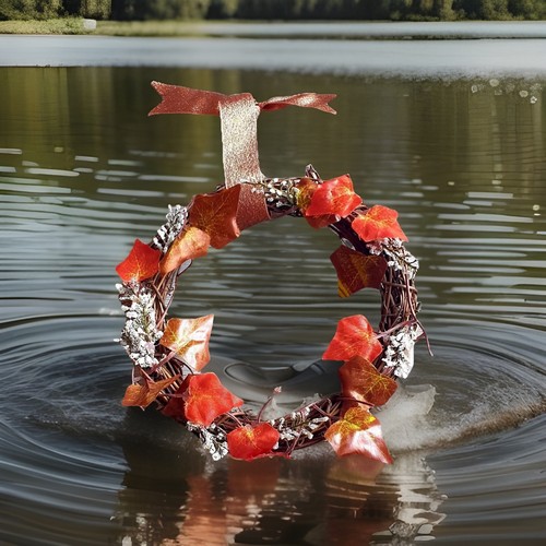 Door wreath - door,