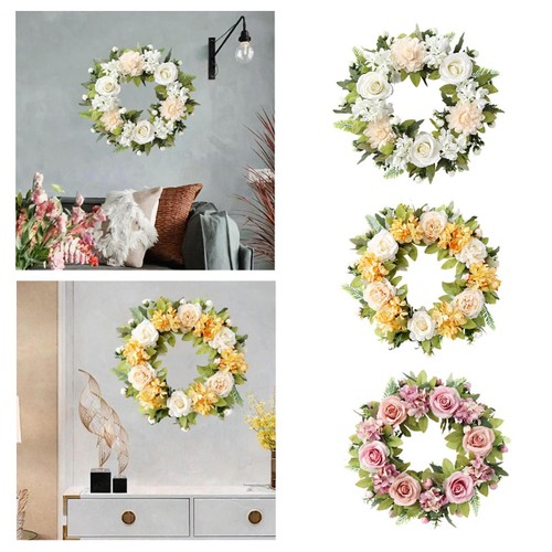 Spring wreath for front door - spring,